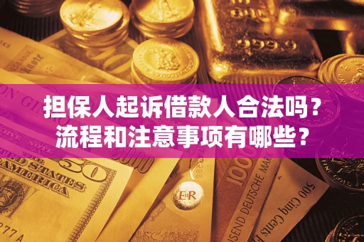 北京担保人起诉借款人合法吗？流程和注意事项有哪些？