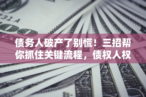 北京债务人破产了别慌！三招帮你抓住关键流程，债权人权益不再缩水