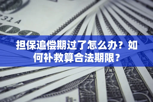 北京担保追偿期过了怎么办？如何补救算合法期限？