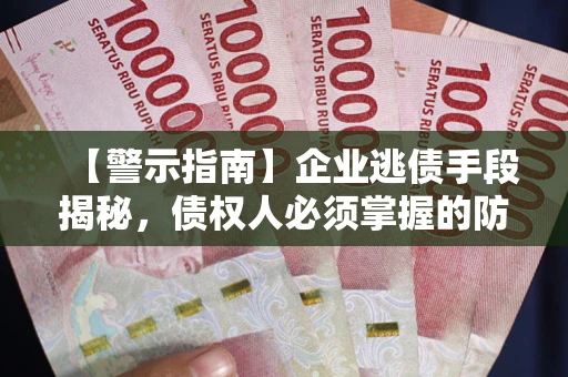 北京【警示指南】企业逃债手段揭秘，债权人必须掌握的防坑宝典