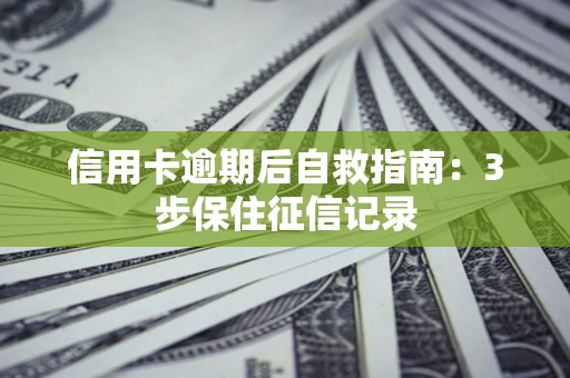 北京信用卡逾期后自救指南：3步保住征信记录